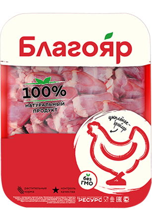 Сердце цыпленка-бройлера Благояр охлажденное, 490г