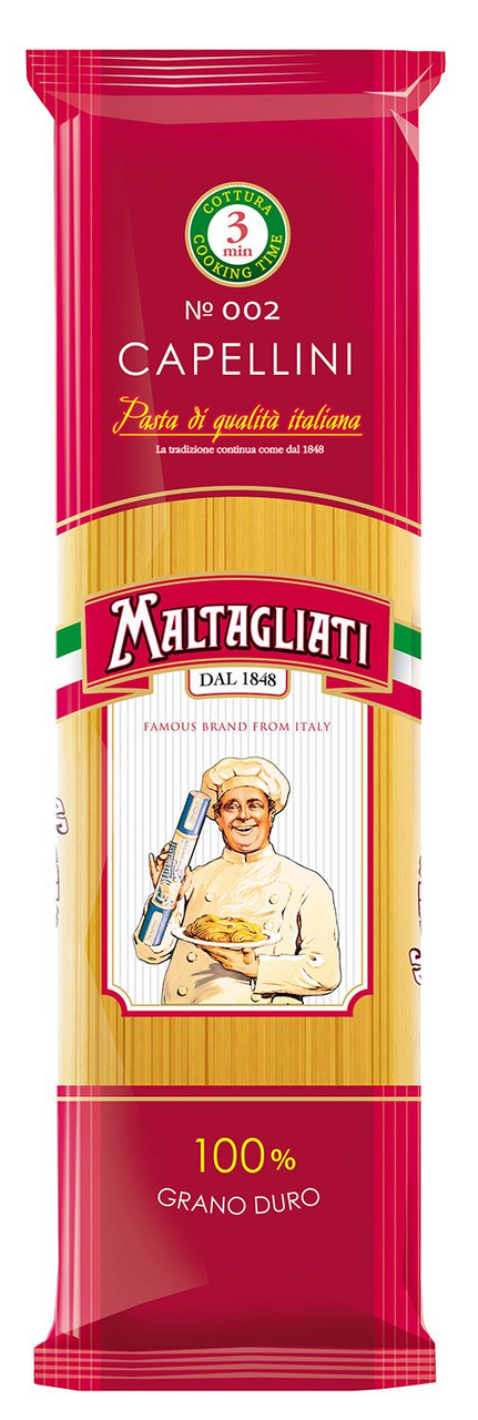 Изображение товара Макароны спагетти Maltagliati Capellini №002, 450г