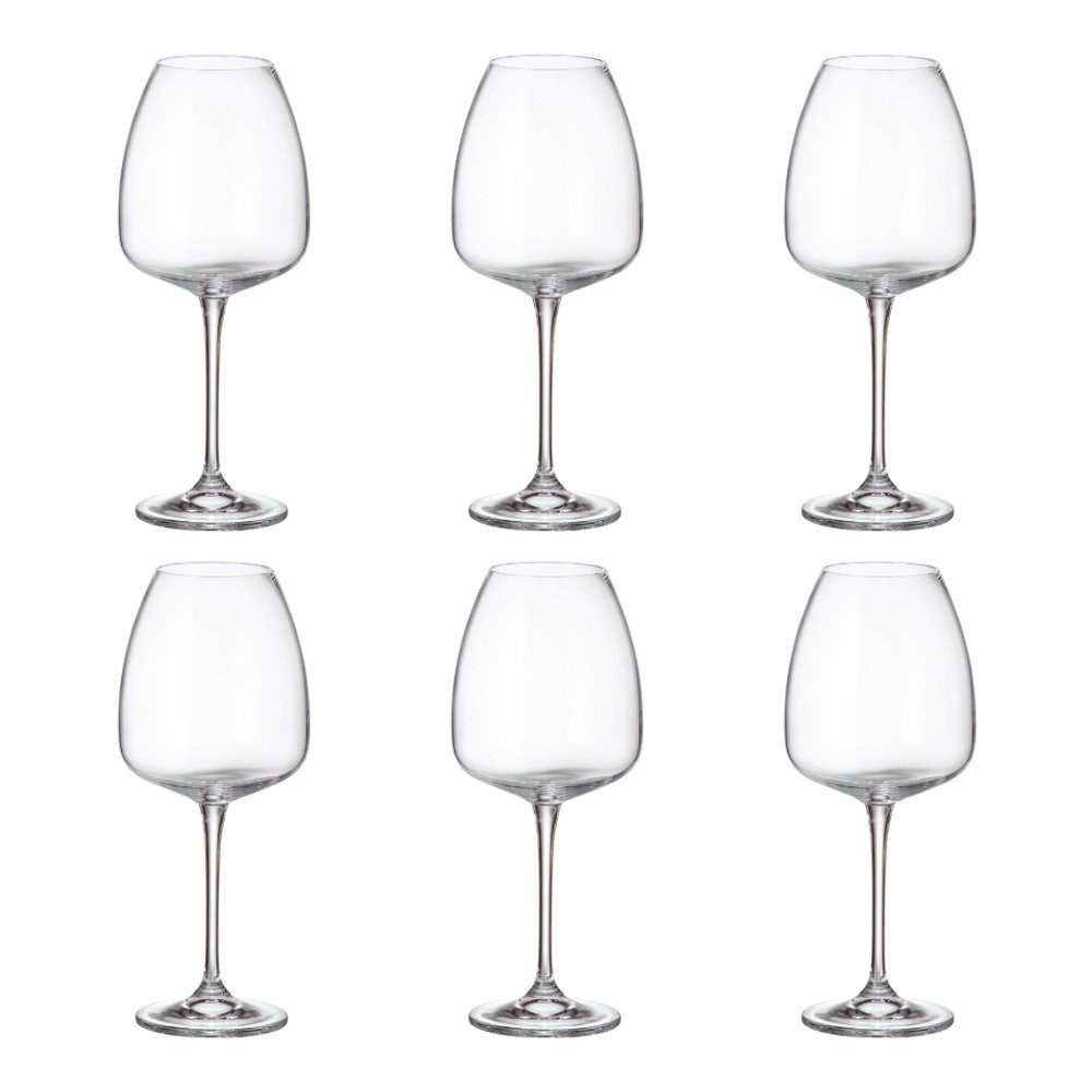 Набор бокалов для красного вина Crystal Bohemia Ancer alizee, 610мл х 6шт