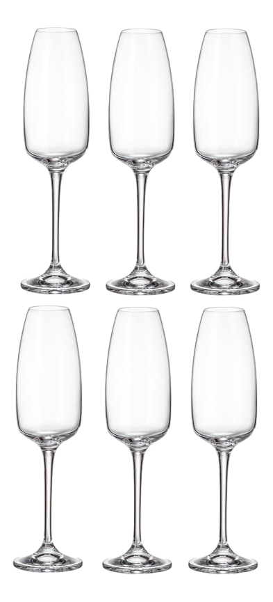 Изображение товара Набор бокалов для шампанского Crystal Bohemia Ancer alize, 290мл х 6шт
