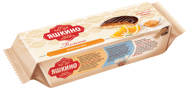 Печенье сдобное Яшкино с апельсином, 137г