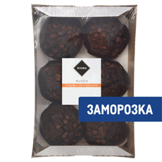 RIOBA Маффины шоколадные замороженные (85г x 6шт), 510г