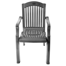 Кресло-стул №7 Премиум-1 серое полипропилен, 45 x 56 x 90см