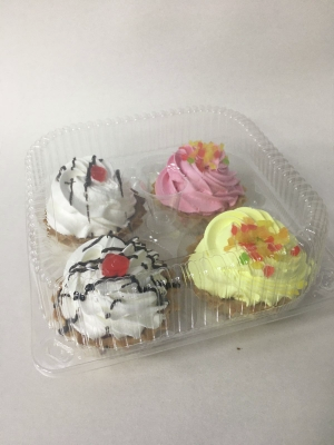 Пирожные Алонда Корзинка со сливками (70г х 4шт), 280г