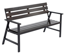 Скамейка парковая Ирма сосна сталь, 93 х 65 х 158см