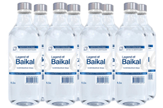 Вода Legend of Baikal питьевая газированная, 500мл x 9 шт