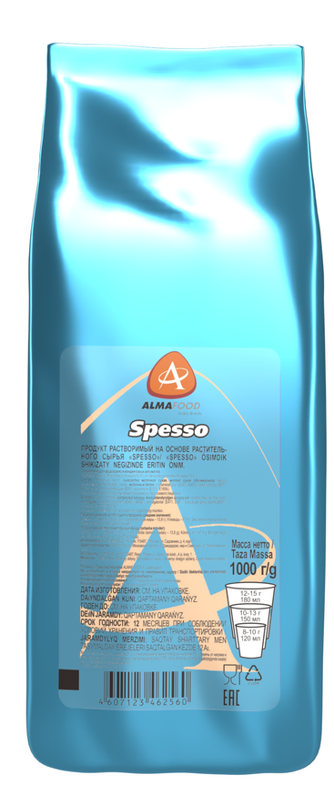 Сливки растворимые Almafood Spesso сухие на основе растительного сырья, 1кг