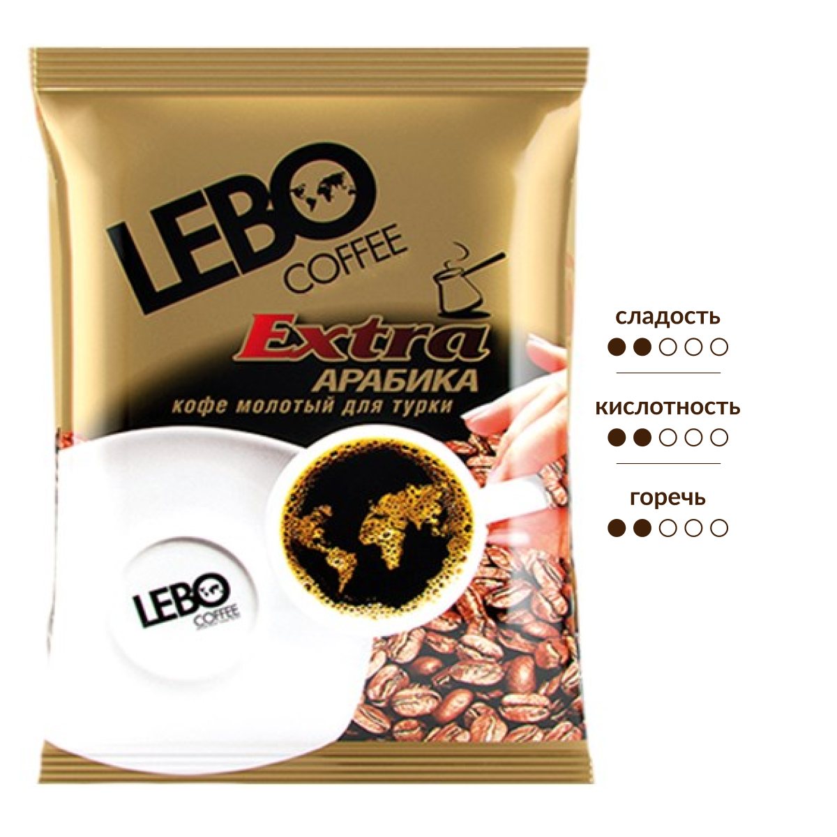 Изображение товара Кофе Lebo Classic Extra молотый для турки, 100г