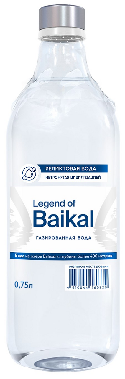 Изображение товара Вода Legend of Baikal питьевая газированная, 750мл