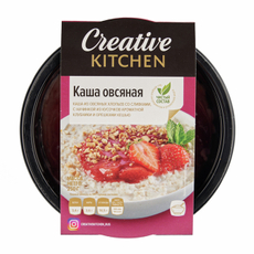 Каша Creative Kitchen овсяная с клубникой, 250г
