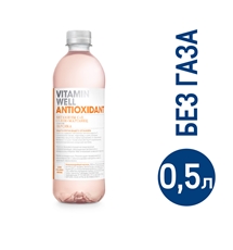 Напиток Vitamin Well antioxidant персик негазированный, 500мл