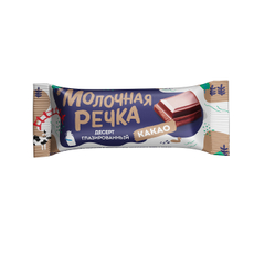 Десерт глазированный Молочная речка с творогом и какао 25%, 40г