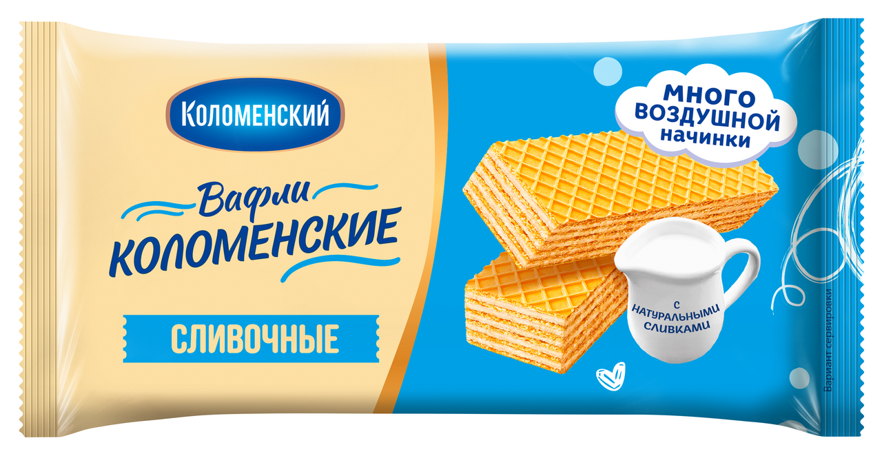 Вафли Коломенское сливочные, 200г
