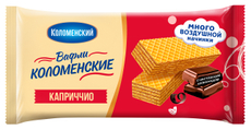 Вафли Коломенское Каприччио с шоколадной начинкой, 200г