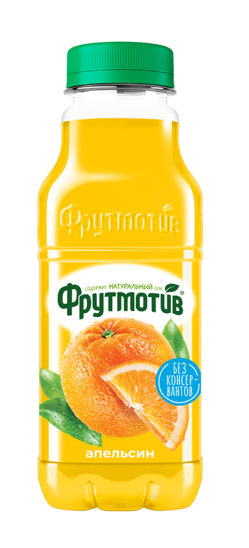 Напиток Фрутмотив Апельсин сокосодержащий, 500мл x 12 шт