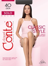 Колготки женские Conte Solo 40 den Nero, размер 3