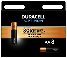Батарейки Duracell Optimum AA, 8шт