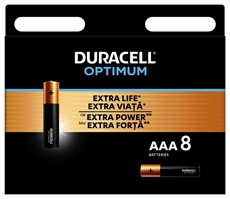 Батарейки Duracell Optimum AAA, 8шт