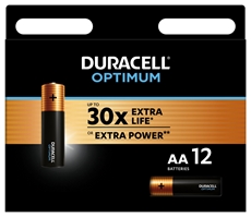 Батарейки Duracell Optimum AA, 12шт