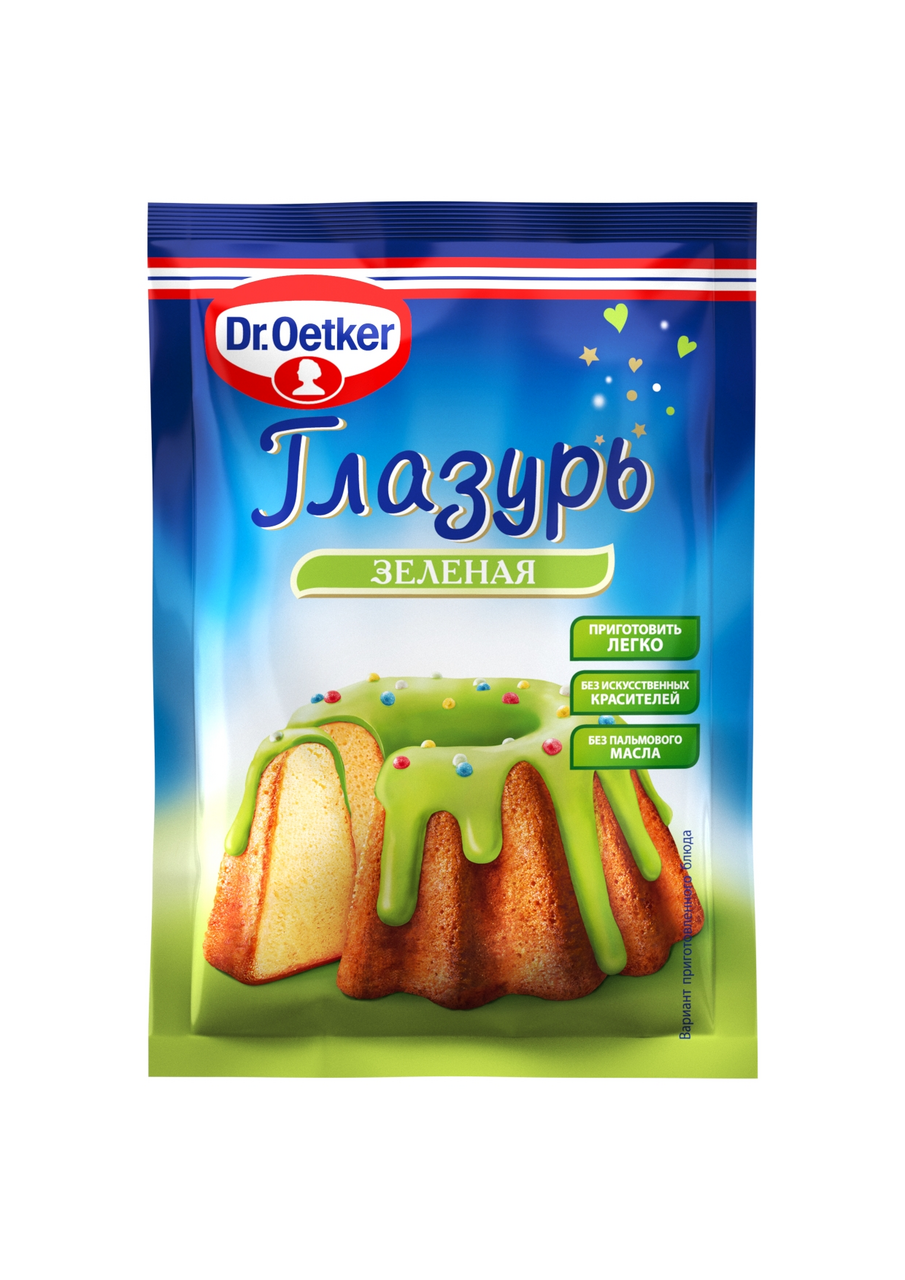 Глазурь Dr. Oetker зеленая, 90г