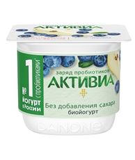 Йогурт Активиа груша-черника 2.9%, 130г