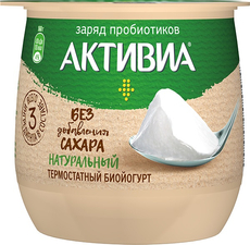 Йогурт термостатный Активиа натуральный 3.5%, 160г