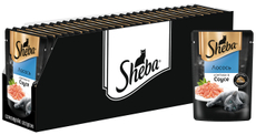 Корм влажный Sheba для кошек Ломтики в соусе с лососем, 75г x 28 шт