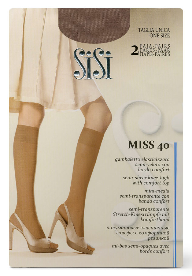 Гольфы женские Sisi Miss 40 den Daino, 2 пары