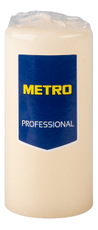 METRO PROFESSIONAL Свеча столбовая слоновая кость лакированная, 4 x 9см