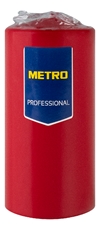 METRO PROFESSIONAL Свеча столбовая бордо лакированная, 5.6 x 12см