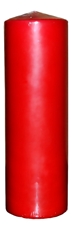 METRO PROFESSIONAL Свеча столбовая бордо лакированная, 6.3 x 15см