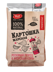 Картошка жареная Bruto розовый перец-морская соль, 130г