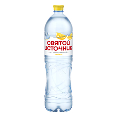 Вода Святой Источник питьевая негазированная лимон, 1.5л