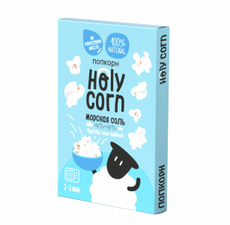 Попкорн Holy Corn морская соль для приготовления в микроволновой печи, 65г