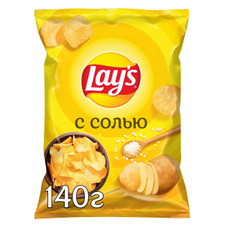 Чипсы Lay's С солью, 140г