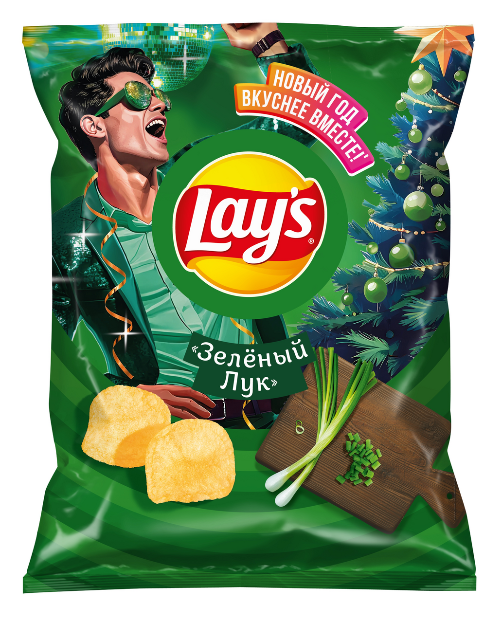 Чипсы Lay's Зеленый лук, 140г