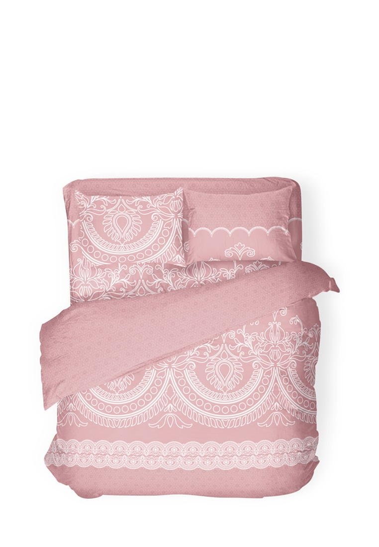 Комплект постельного белья Самойловский текстиль Кружевная пудра бязь, двуспальный