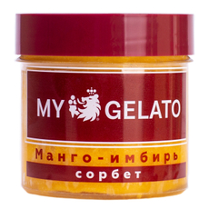 Десерт взбитый замороженный сорбет My Gelato Манго и имбирь, 90г