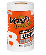Тряпка Vash Gold Big в рулоне 28 х 37см, 100 листов
