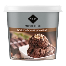 RIOBA Мороженое Пломбир бельгийский шоколад, 75г