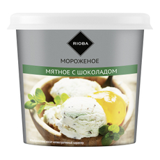 RIOBA Мороженое сливочное Мятное с шоколадом, 75г