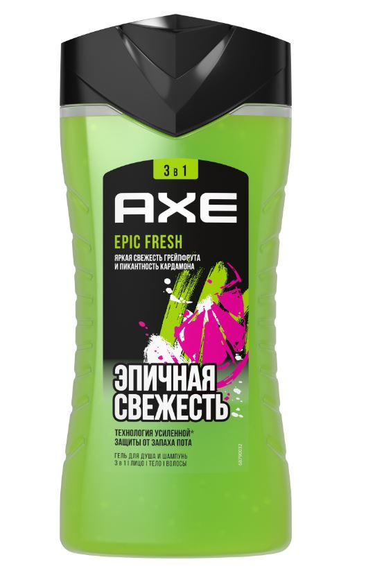 Гель для душа Акс эпичная свежесть, 250мл