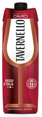 Вино Tavernello красное полусухое, 1л