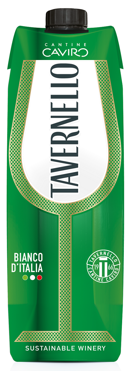 Вино Tavernello белое полусухое, 1л