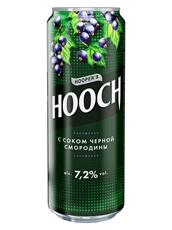 Напиток Hooch супер со вкусом черной смородины слабоалкогольный, 0.45л
