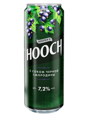 Напиток Hooch супер со вкусом черной смородины слабоалкогольный, 0.45л