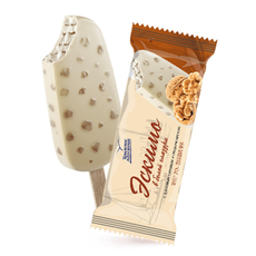 Мороженое сливочное Крымское мороженое с кленовым сиропом и грецким орехом эскимо, 70г