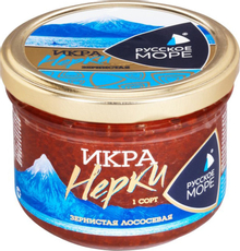 Икра лососевая Русское море зернистая, 210г