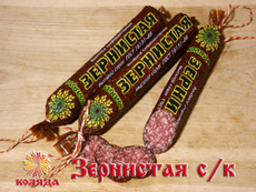 Колбаса СПК Коляда Зернистая сырокопченая, 260г