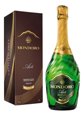 Вино игристое Mondoro Asti белое сладкое в подарочной упаковке, 0.75л